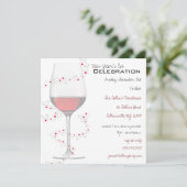 Le vin rouge et les invitations du Nouvel An (Debout devant)