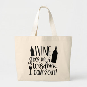 Le Vin Va Dans La Sagesse Sorte Du Sac fourre-tout