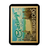 Le Vintage voyage Hamptons Magnet Beach (Vertical)
