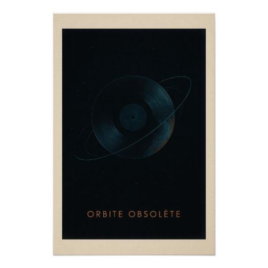 Le Vinyle en orbite - Poster (Devant)
