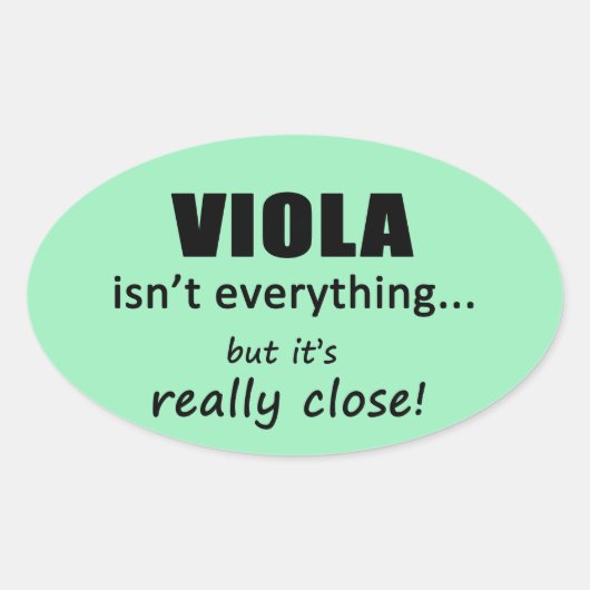 Le Viola n'est pas tout Sticker ovale (Devant)