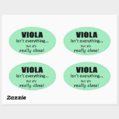 Le Viola n'est pas tout Sticker ovale (Feuille)