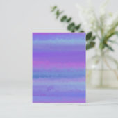 Le violet est ma couleur préférée Carte postale (Debout devant)