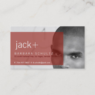 Le visage de Jack [rouge] Cartes de visite