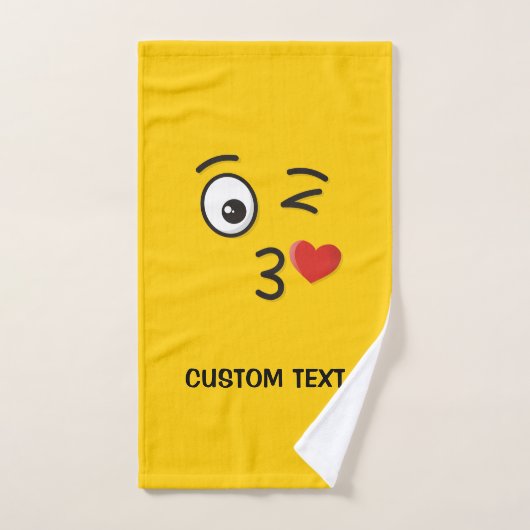 Le visage Jetant un baiser (Serviette à main)