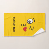 Le visage Jetant un baiser (Serviette à main)