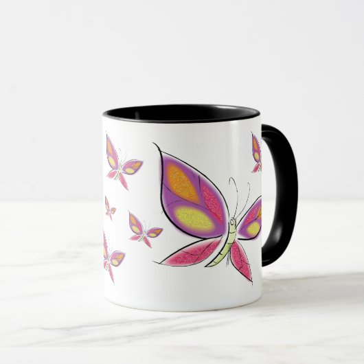 Le vol de la Mug de Café Flutterby (Devant droit)