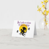 Le vol Monkeys la carte de note (Fleur jaune)