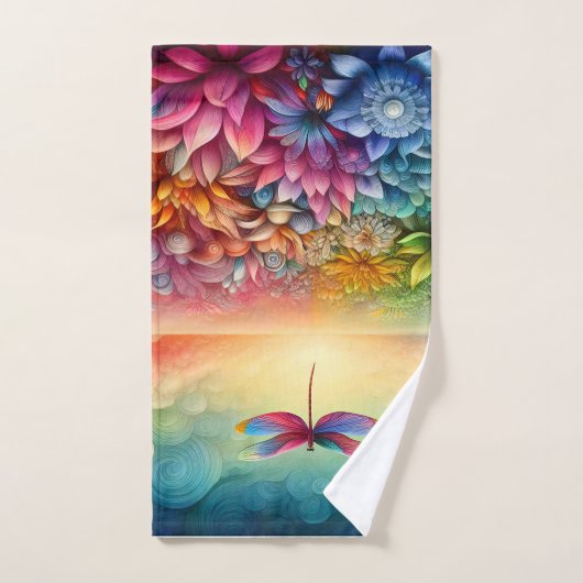 Le voyage de la libellule (Serviette à main)