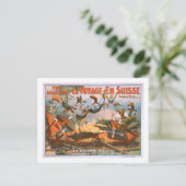 Le voyage en Suisse - De ramp met de spoorwegen Briefkaart (Staand voorkant)