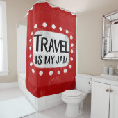 Le Voyage Est Mon Rideau De Douche De Jam (En situation)