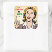 Le Voyage est un Sticker à vie (Sac)