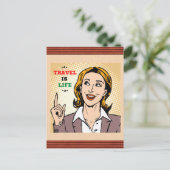 Le voyage est une carte postale (Debout devant)