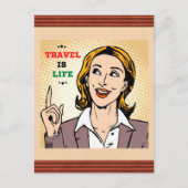 Le voyage est une carte postale (Devant)