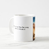 Le Voyage Peut Être Long Encouragement Mug (Devant gauche)