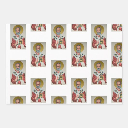 Le vrai Santa Claus / St. Nicholas papier d'envelo (Devant 3)