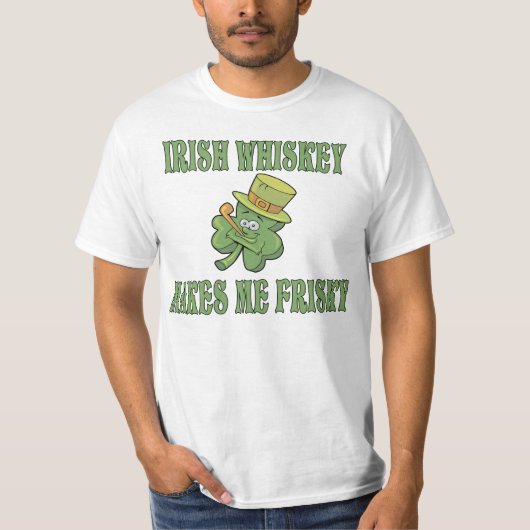 Le whiskey irlandais me fait le T-shirt vif (Devant)