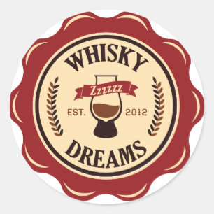 Le whiskey rêve des autocollants