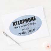 Le Xylophone n'est pas tout Sticker ovale (Enveloppe)