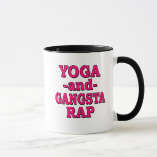 Le yoga et Gangsta frappent la tasse de café drô