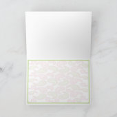 Le yoga parlent le bébé : Carte de voeux de blanc (Intérieur)