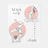 Le yoga pose la couverture faite sur commande (Devant)