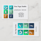 Le yoga pose le carte de visite (Devant / Derrière)