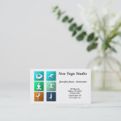 Le yoga pose le carte de visite (Debout devant)