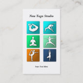 Le yoga pose le carte de visite (Dos)