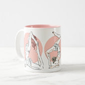 Le yoga pose les tasses nommées faites sur (Devant gauche)