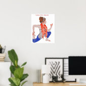 Le yoga pour la santé sur une affiche (Bureau à domicile)