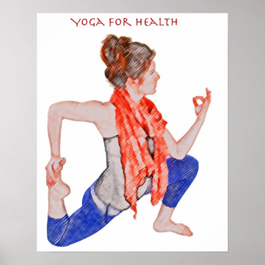 Le yoga pour la santé sur une affiche (Devant)