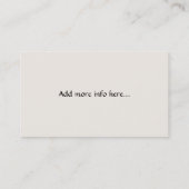 Le zantedeschia perle le carte de visite (Dos)