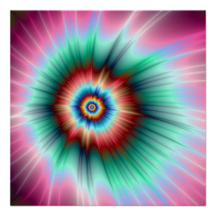 Le Zazzle Parfait Poster Tie Dye Comet