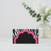 Le zèbre barre des cartes de visite (Debout devant)