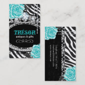 Le zèbre génial barre des cartes de visite (Devant / Derrière)