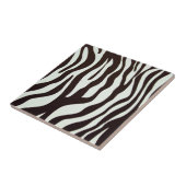 Le zèbre imprime le carreau de céramique (Côté)