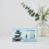 Le zen lapide le carte de visite de midi (Debout devant)