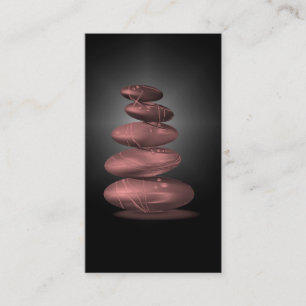 Le zen lapide le carte de visite de salon et de