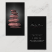 Le zen lapide le carte de visite de salon et de (Devant / Derrière)