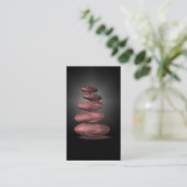 Le zen lapide le carte de visite de salon et de (Debout devant)
