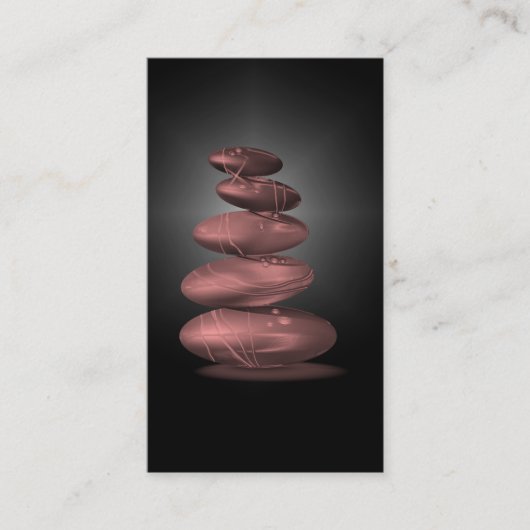 Le zen lapide le carte de visite de salon et de (Devant)