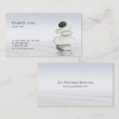 Le zen lapide le carte de visite d'équilibre (Devant / Derrière)