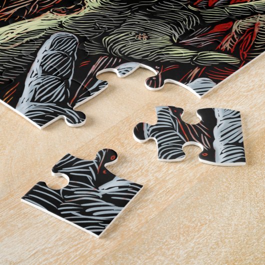 Le zombi remet le puzzle (Côté)