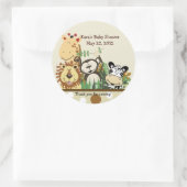 Le Zoo Crew Jungle Animaux Favoriser Sticker - Tan (Sac)