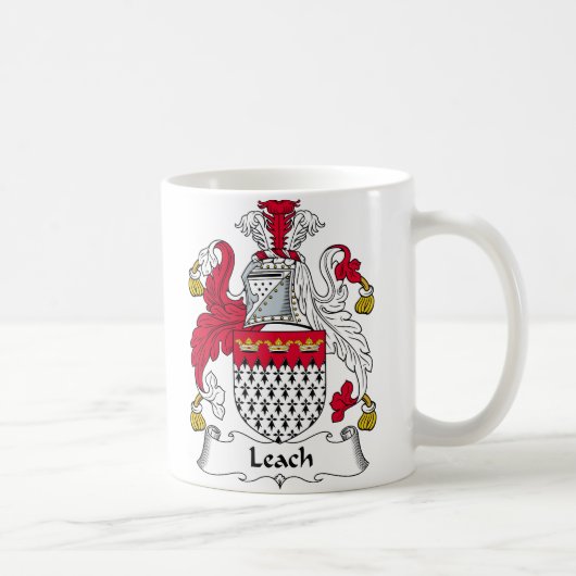 Leach Family Crest Koffiemok (Rechts)