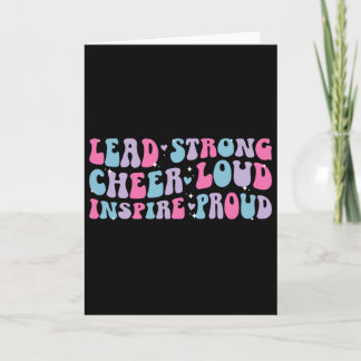 Lead Strong Cheer Loud Cheer Captain Cheerleading  Kaart