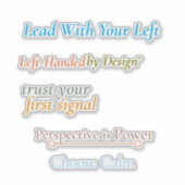 Lead With Your Left Sticker Sheet (Voorkant)