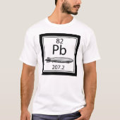 Lead Zeppelin Periodic Table Atomic Number Led T-shirt (Voorkant)