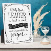 Leader bedankt fotoplaat (Zijkant)